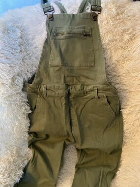 Forever 21 Olive Green Women's Denim Overalls